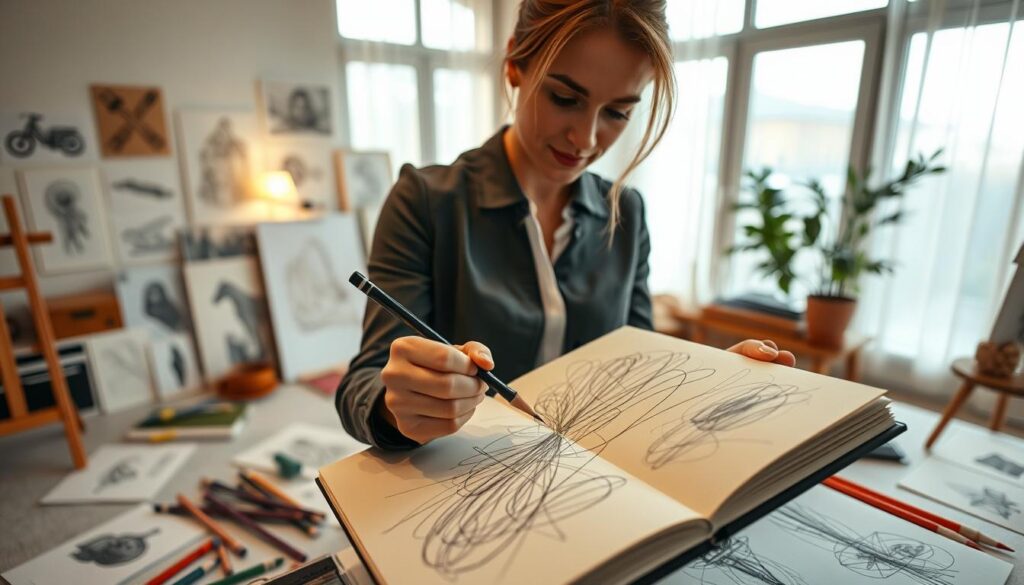 spontaneous sketching viewer